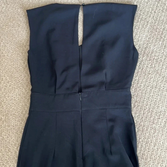 Straight Leg Short Sleeve Open Back Jumpsuit | Size XS Black - Picture 6 of 7